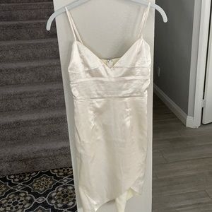 Cream Silk Meshki Dress